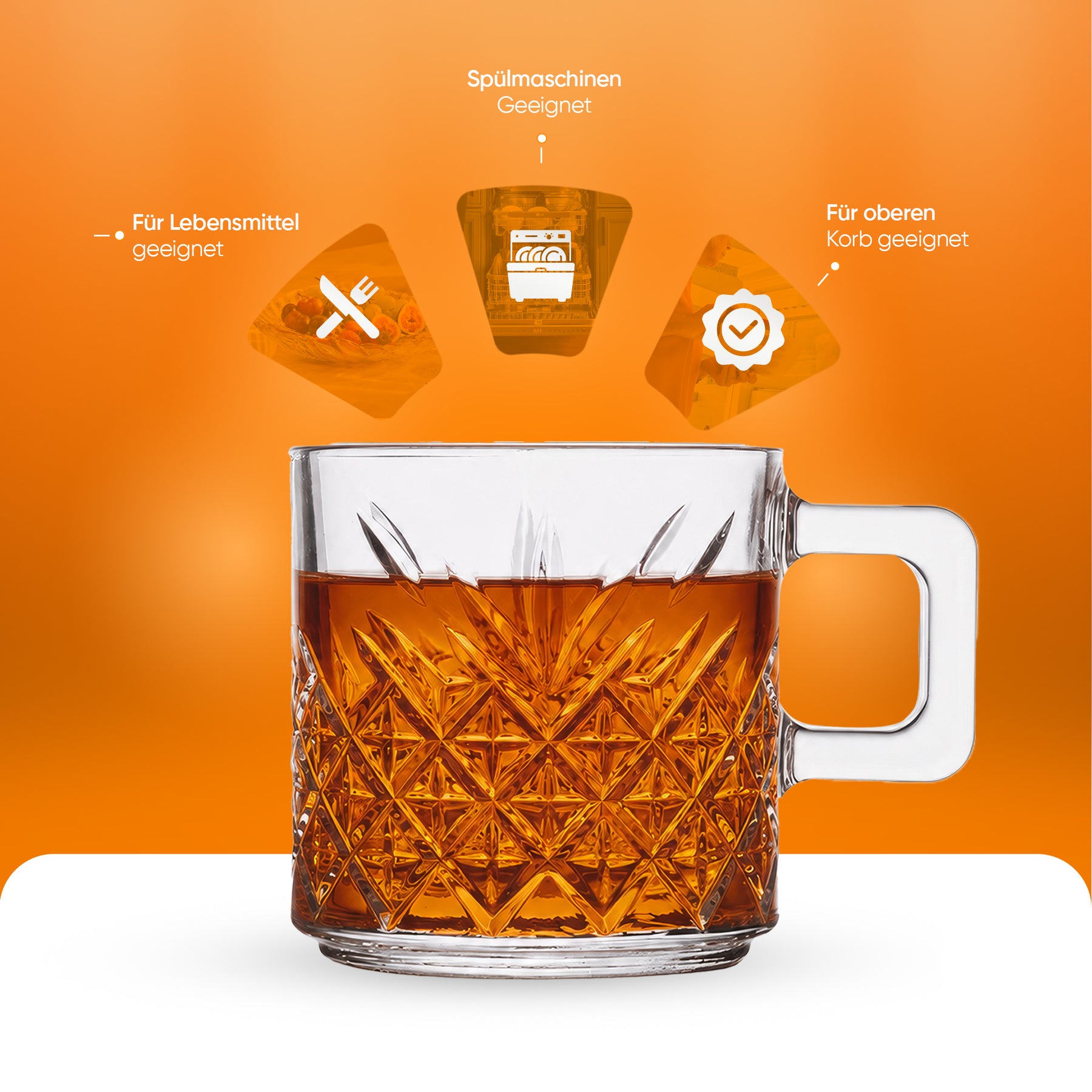 Pasabahce Timeless Mug mit Henkel