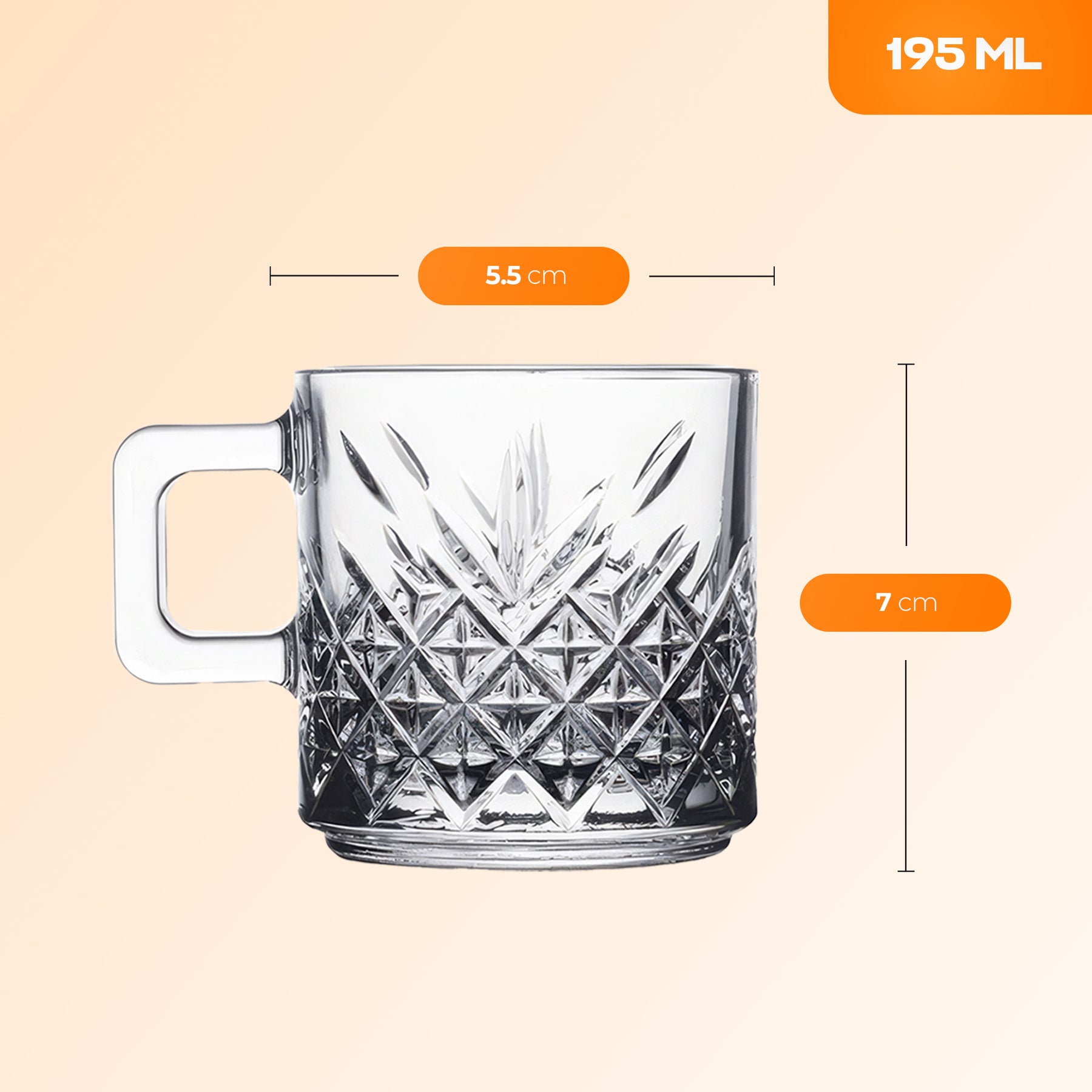 Pasabahce Timeless Mug mit Henkel