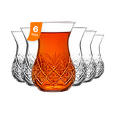 Pasabahce Timeless Teegläser 155 ml transparent mit Facettenschliff