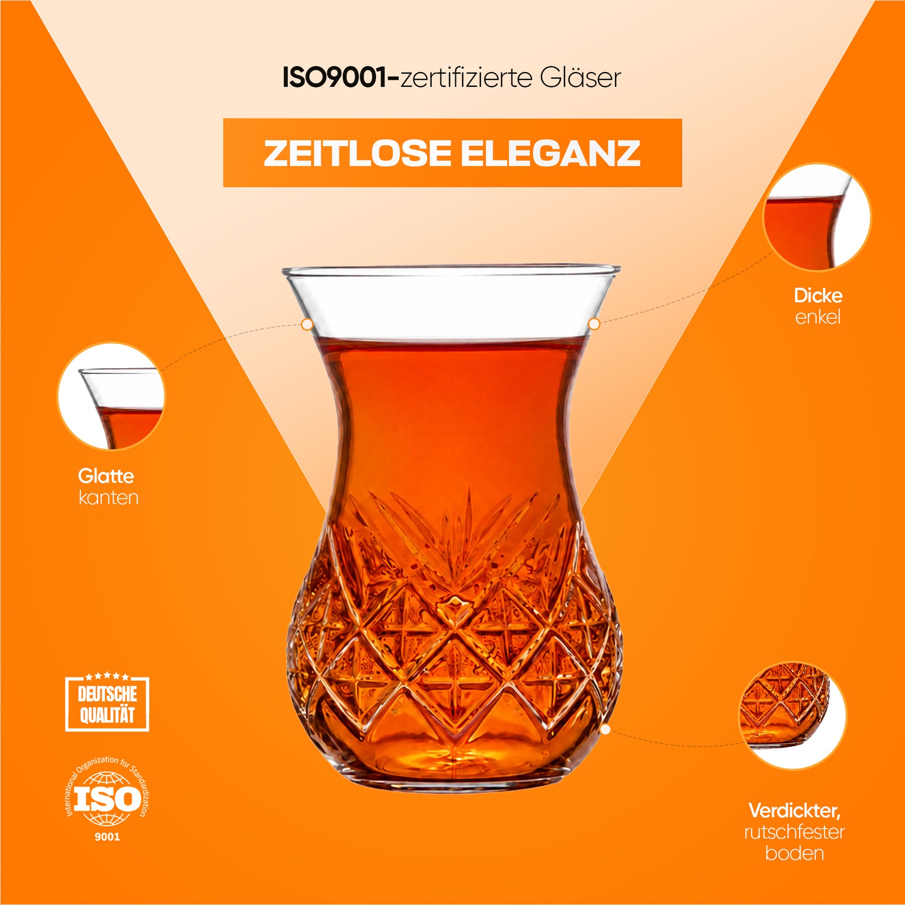 Pasabahce Timeless Teegläser 155 ml (5 3/4 oz)
