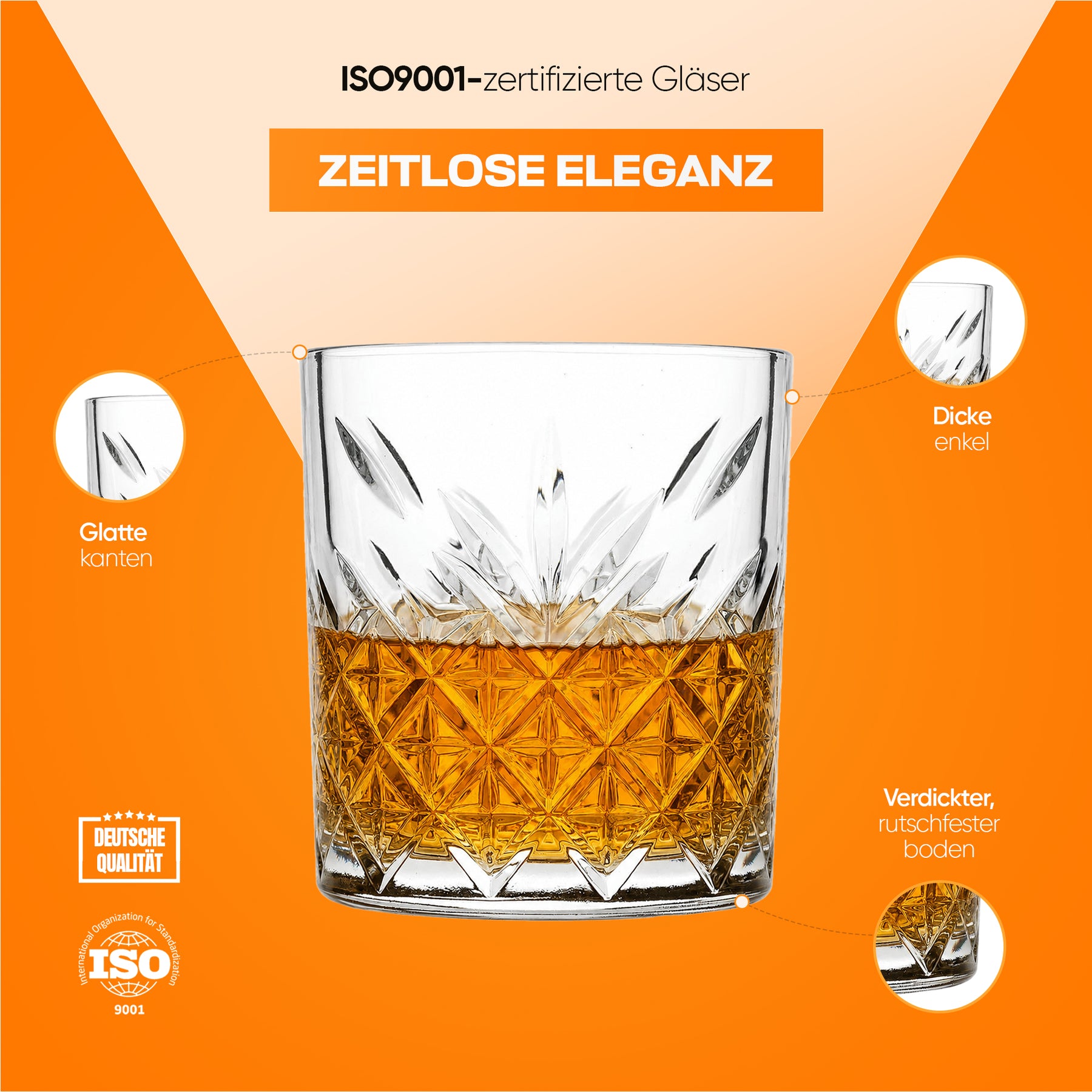 Pasabahce Timeless Whiskygläser -345ml
