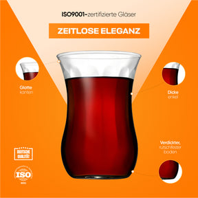 Pasabahce Üsküdar Teeglas - 120 ml