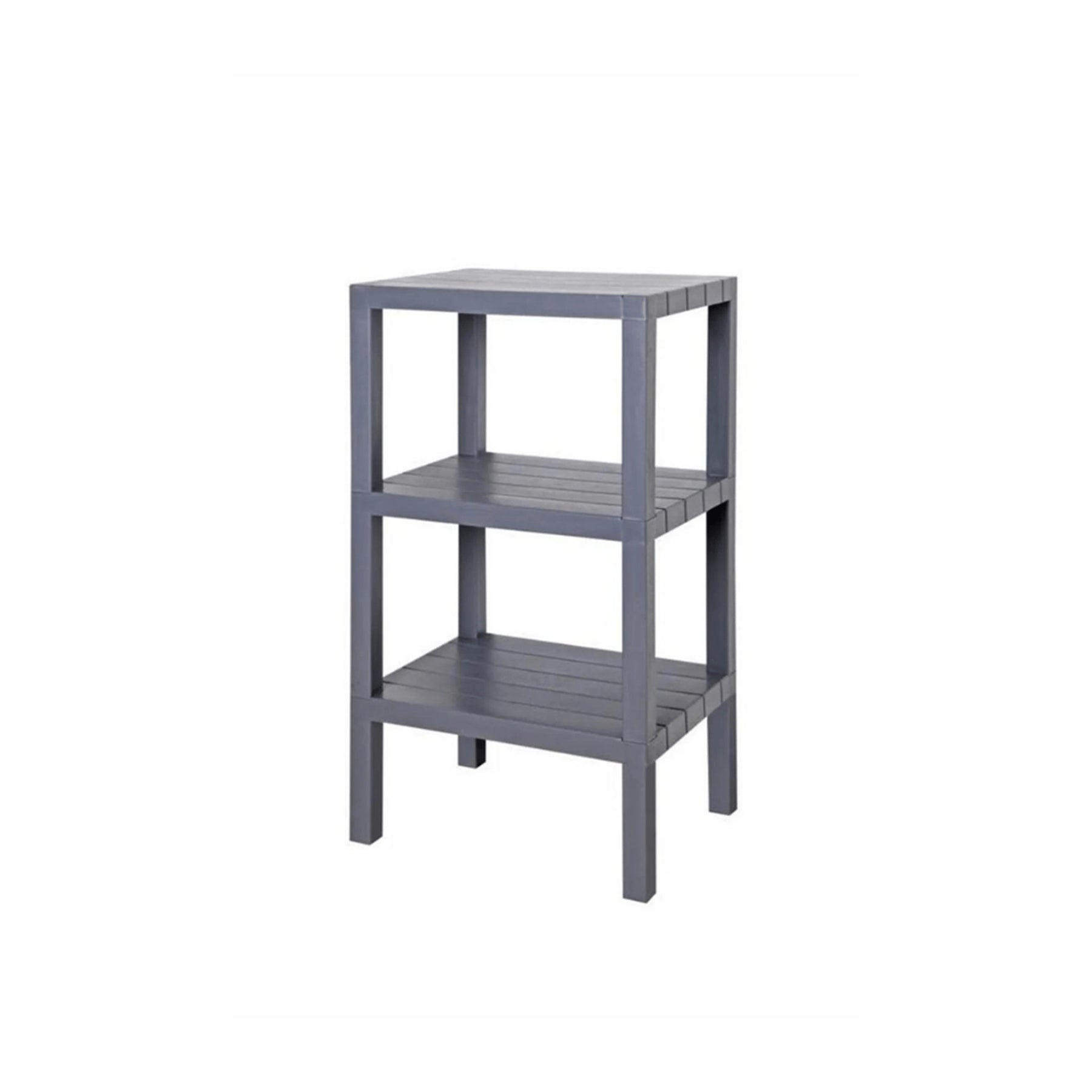 Michelino Kunststoff-Regal in Holzoptik Grau - Einzelansicht - 2