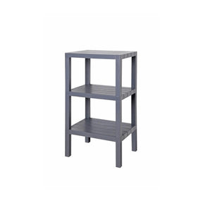 Michelino Kunststoff-Regal in Holzoptik Grau - Einzelansicht - 2