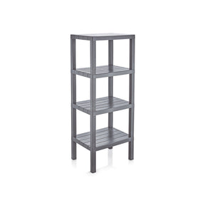 Michelino Kunststoff-Regal in Holzoptik Grau - Einzelansicht - 3