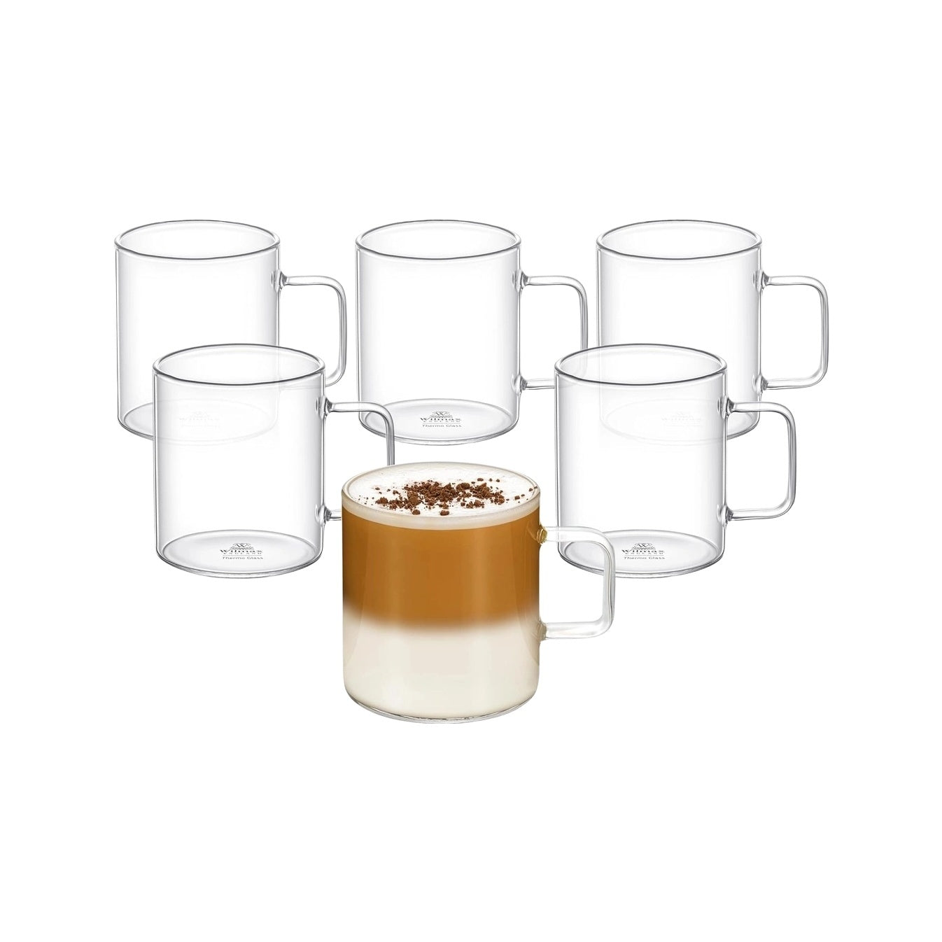 Wilmax Glasbecher 320 ml Borosilikatglas Transparent WL-888606/A