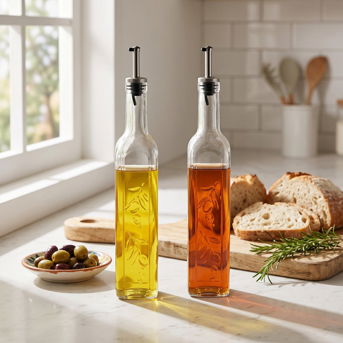 Pasabahce Homemade Öl- und Essigflaschen - 2er Set, 500 ml
