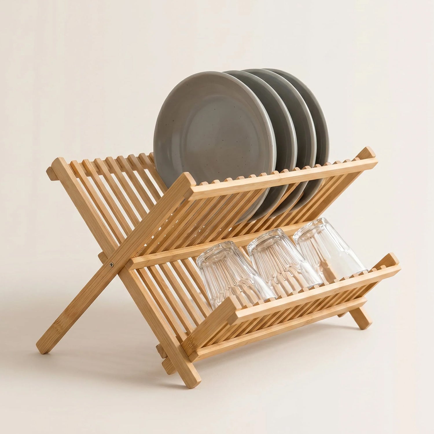 Bambus Abtropfgestell 43 x 34 cm - Küchenorganizer