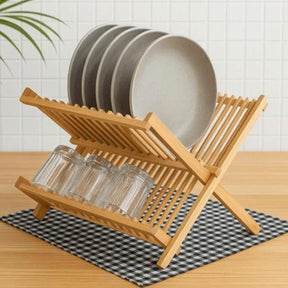 Bambus Abtropfgestell 43 x 34 cm - Küchenorganizer