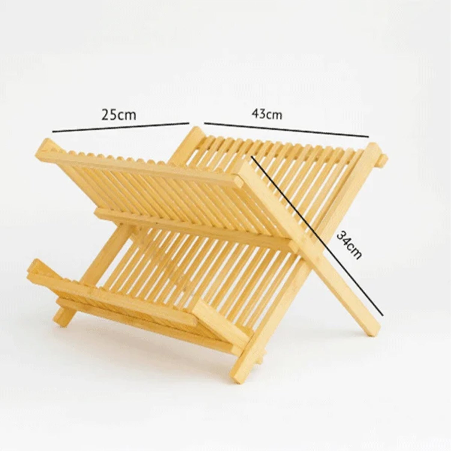 Bambus Abtropfgestell 43 x 34 cm - Küchenorganizer