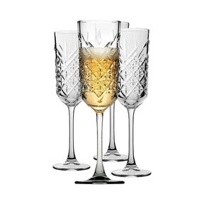 Pasabahce Timeless Sektgläser - Kristall Champagner Flute 175 ml - 4er Set