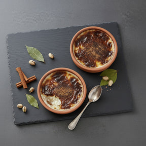 Viapot RUMELI 2er Set - 450 ml - Innen Braun Glasiert - Terrakotta-Schalen - 16×4 cm