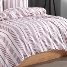 Nordic Schiller Bettbezug-Set für Einzelbett Garngefärbt, hypoallergen, 4-teilig