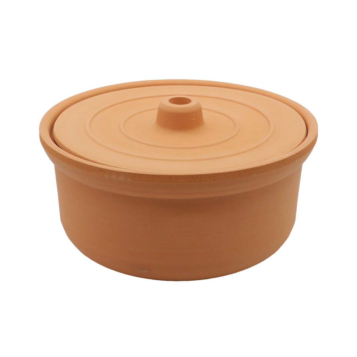 Viapot Big 3500 ml - Natur - Terrakotta-Schmortopf mit Deckel - 26×15 cm