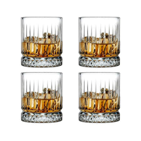 Pasabahce Elysia Whiskyglas 355 ml (11 3/4 oz) - Kristall-Design - 4er Set