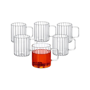 Wilmax Glas mit Henkel 550 ml Borosilikatglas WL-888618/A