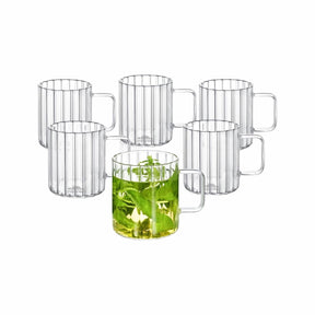 Wilmax Glas mit Henkel 550 ml Borosilikatglas WL-888618/A
