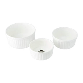 Wilmax Ramekin Set 3-teilig Porzellan Weiß WL-996122/3C