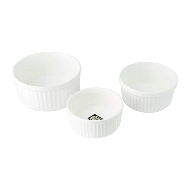 Wilmax Ramekin Set 3-teilig Porzellan Weiß WL-996122/3C