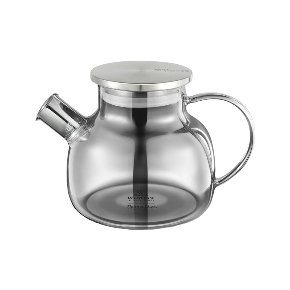 Wilmax Teekanne 1200 ml Glas mit Edelstahldeckel WL-888826002/A