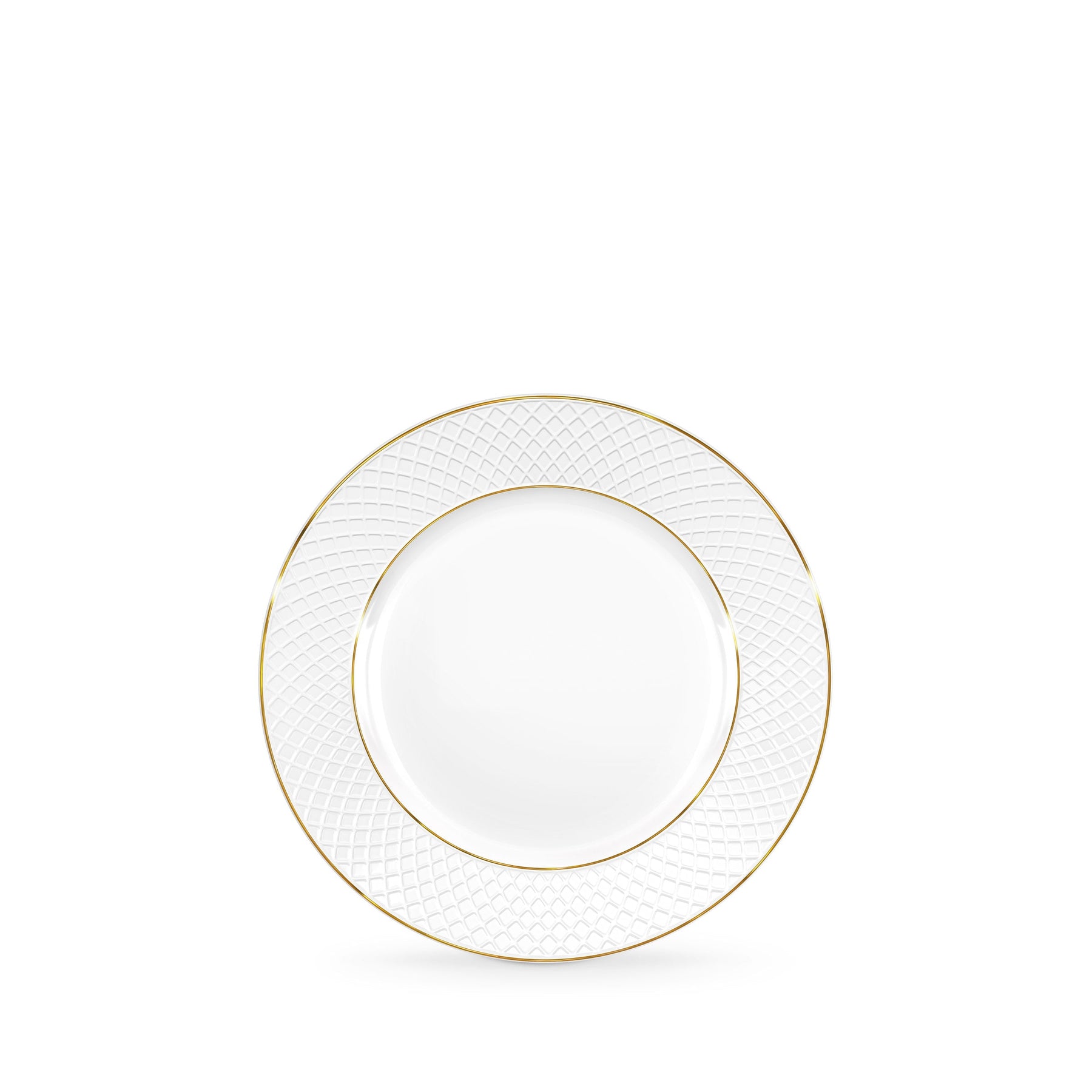 Wilmax Dessertteller 20 cm Weiß Porzellan mit Goldlinien WL-880102102/A