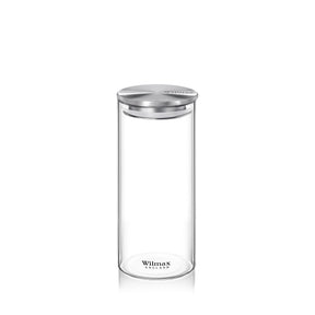 Wilmax Vorratsglas mit Metalldeckel – 2000 ml (10 × 30,5 cm)