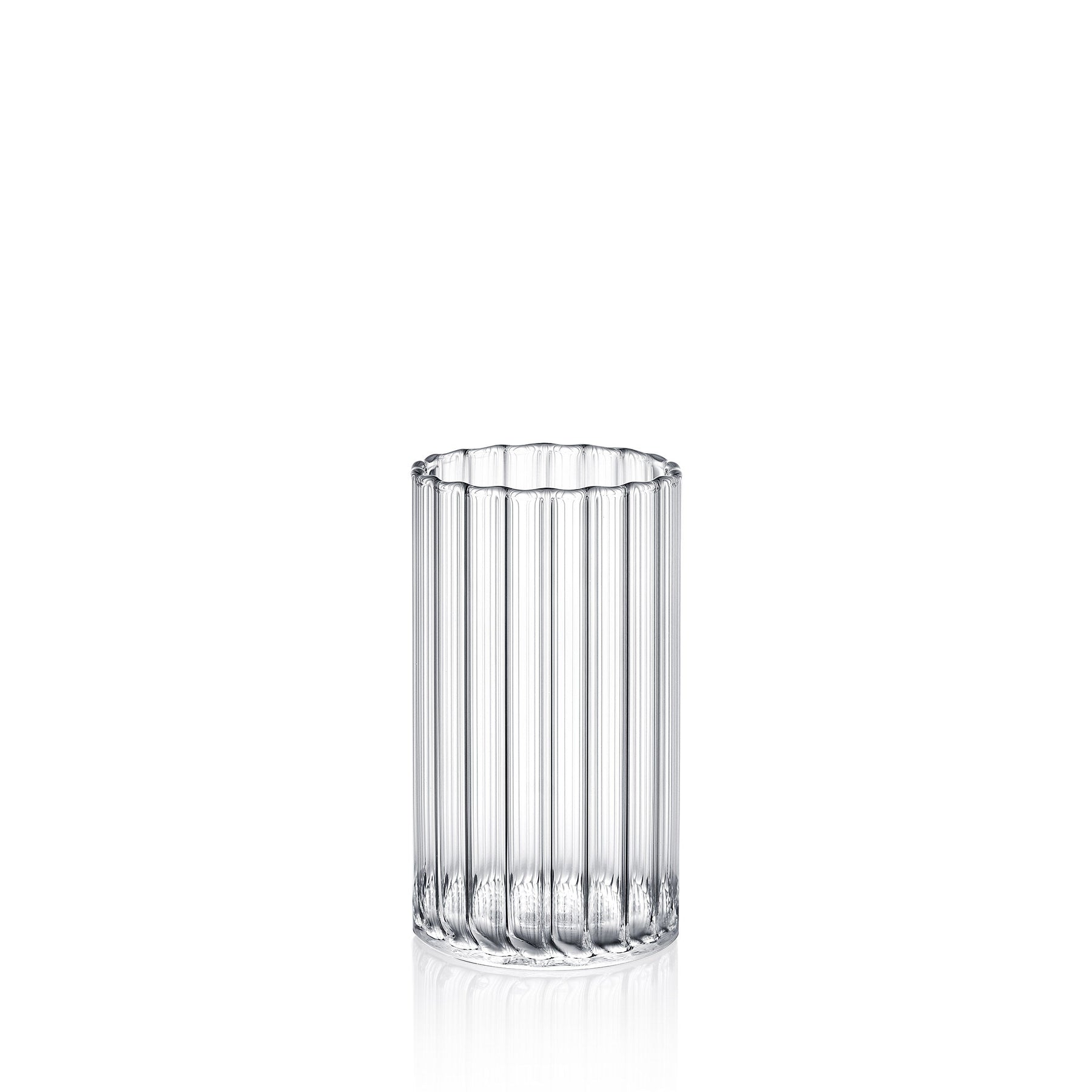 Wilmax Geriffeltes Glas 250 ml Borosilikatglas Transparent WL-888624/A