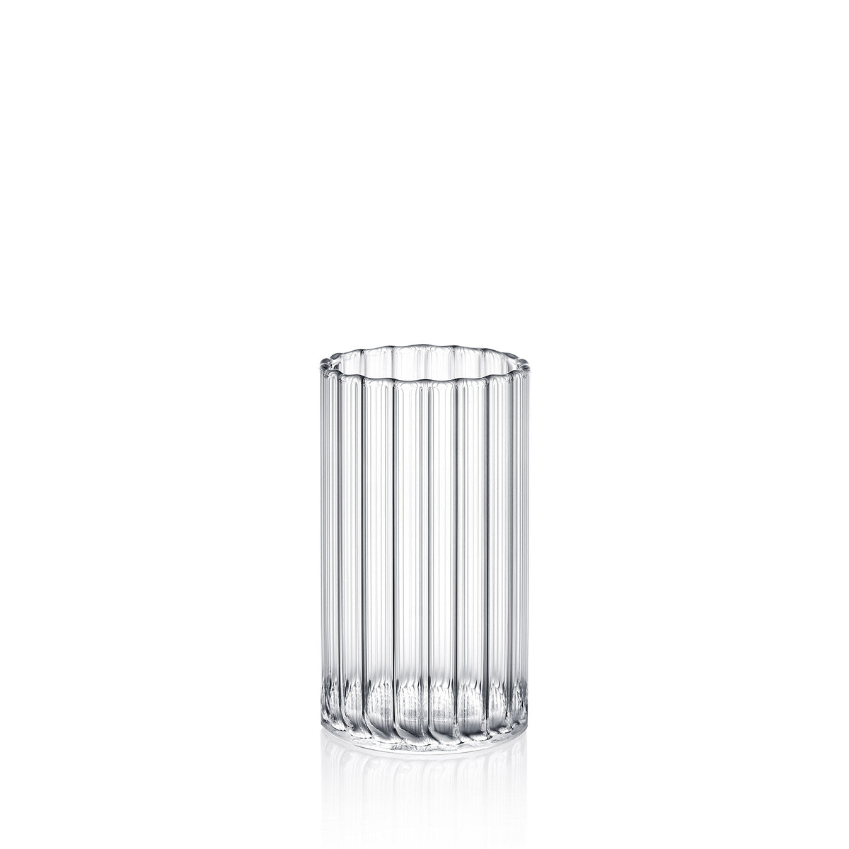 Wilmax Geriffeltes Glas 250 ml Borosilikatglas Transparent WL-888624/A