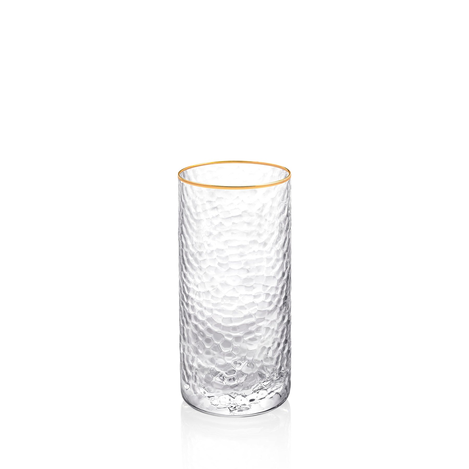 Wilmax Gold Rim Glas 290 ml Thermo Glas rund