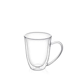 Wilmax Doppelwandiger Becher 300 ml Transparent WL-888726/A