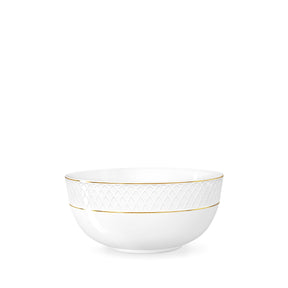 Wilmax Schale 930 ml 16 cm Weiß Porzellan mit Goldrand WL-880102368/A