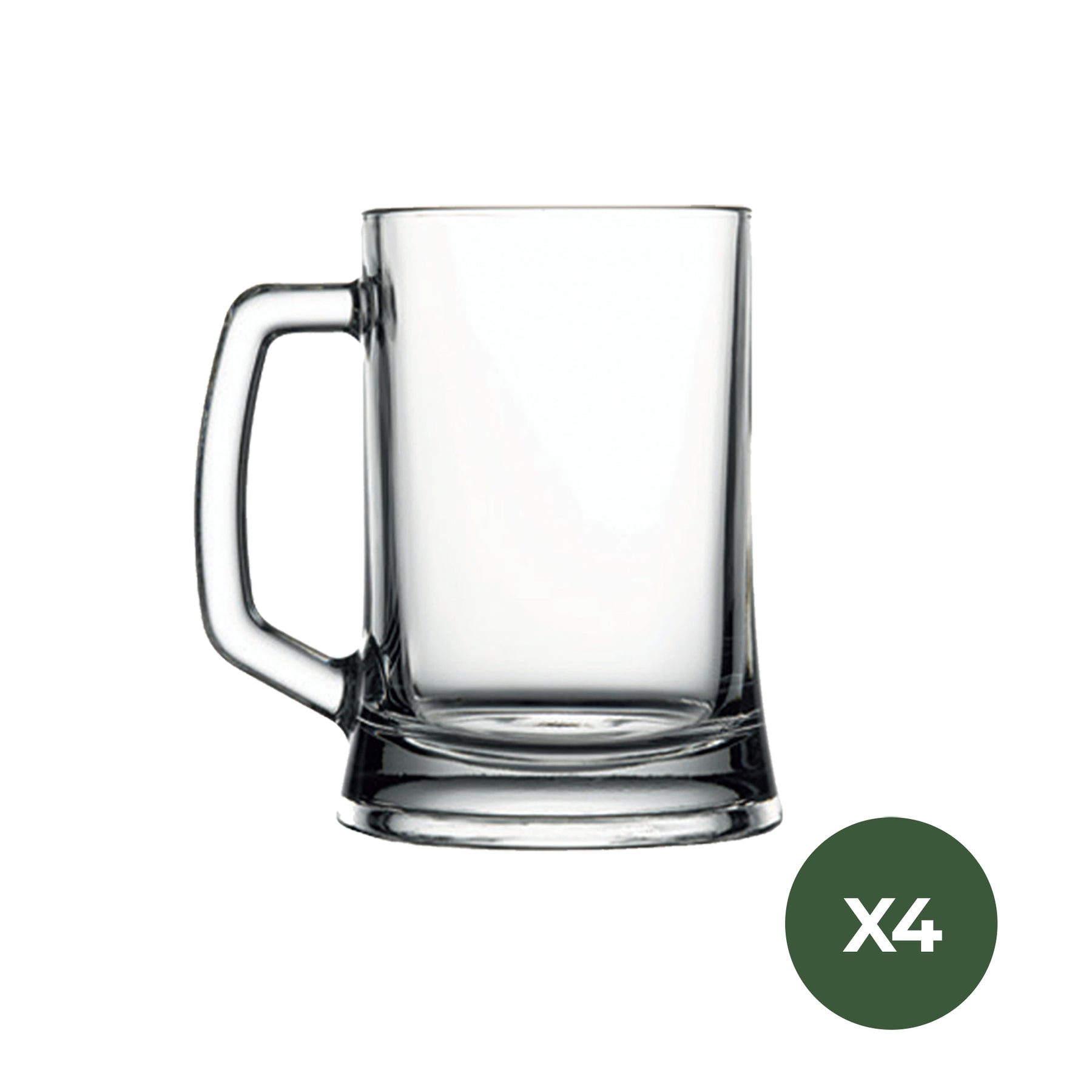 Pasabahce Pub Bierglas 500 ml - Klares Glas mit Henkel