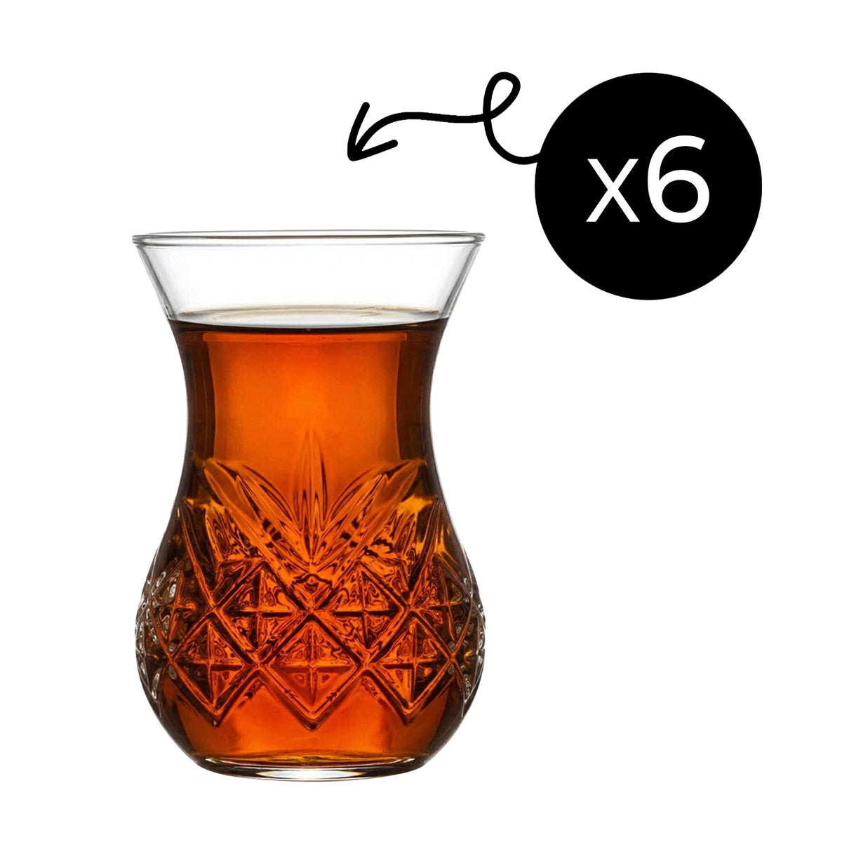 Pasabahce Timeless Teegläser 155 ml (5 3/4 oz) - 6er Set