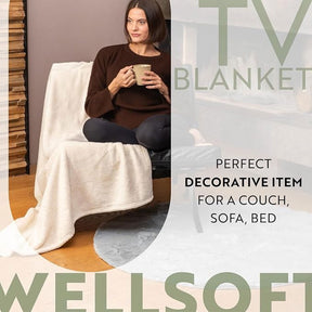 English Home Welsoft Decke - Flauschige TV-Decke 120x170 cm