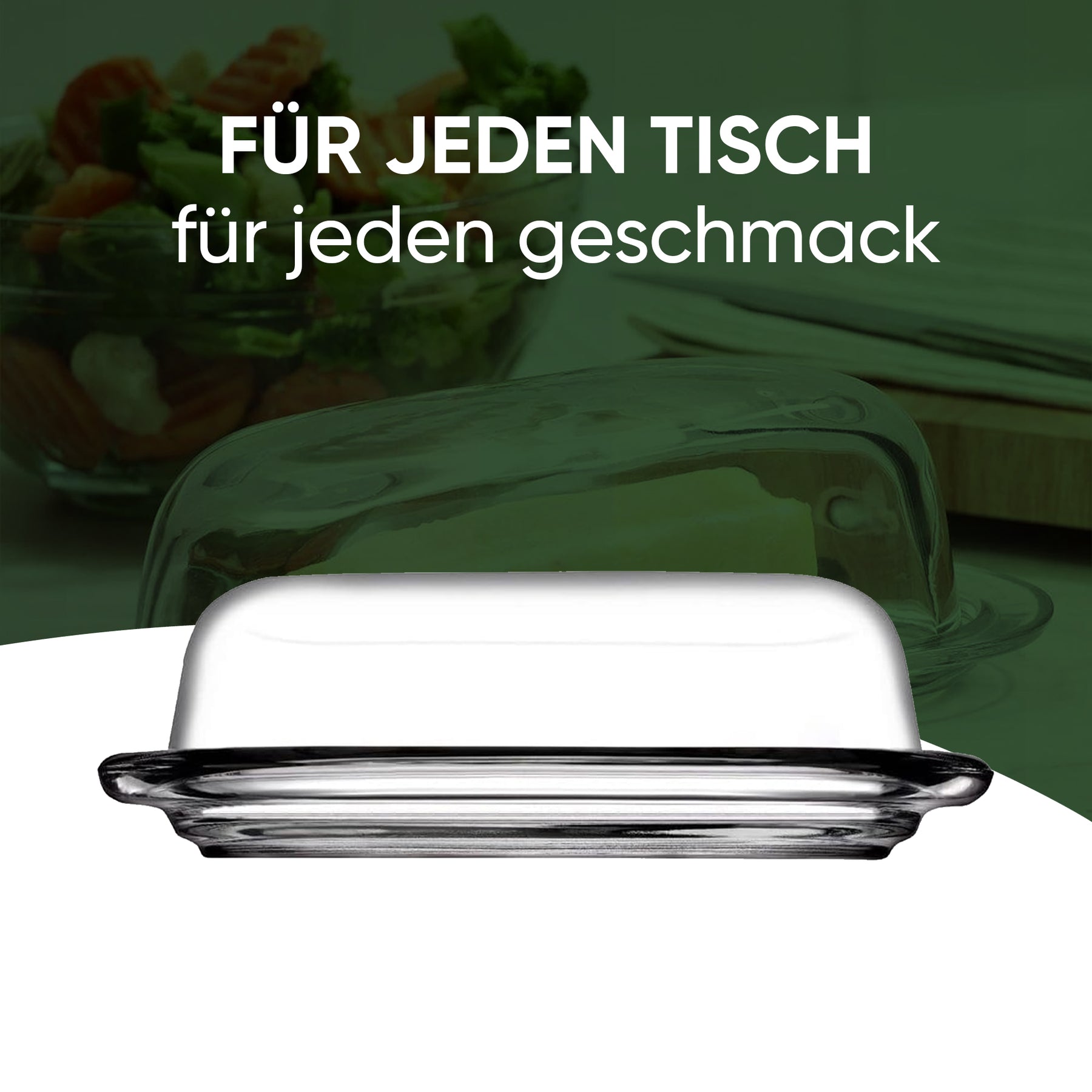 Pasabahce Homemade & Basic Küchen-Set - Ölflaschen & Butterdose