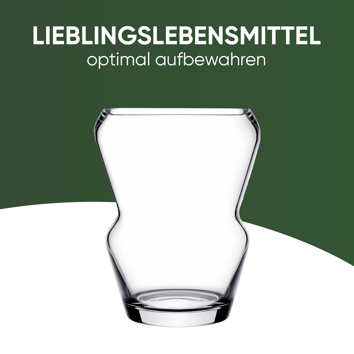 Pasabahce Crystallin PEKO Vase – H: 200 mm, Ø: 167 mm, 1 Stück