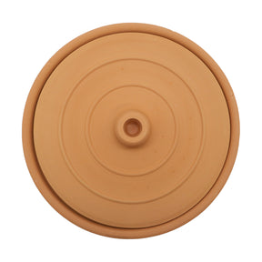 Viapot Big 3500 ml - Natur - Terrakotta-Schmortopf mit Deckel - 26×15 cm